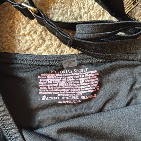 Victoria's Secret Black One Piece with Silver Trim - Picture 6 of 8